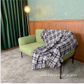 Plain polyester thick polar fleece blanket for sofa